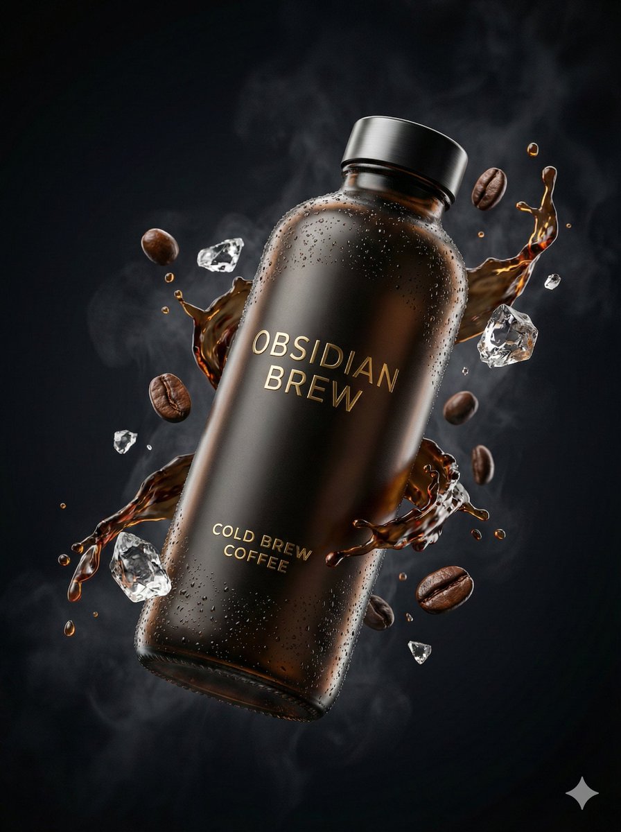 Ultra-Cinematic Luxury Cold Brew Product Photography 1
