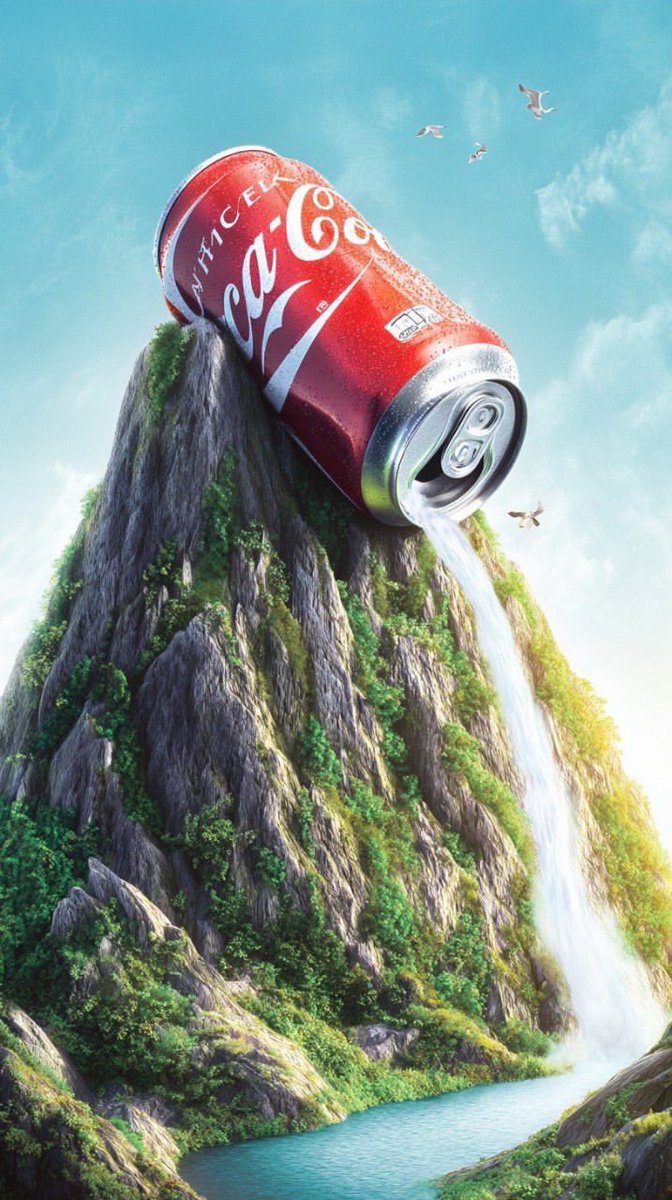 Surreal Giant Aluminum Can Waterfall Prompt for Nano Banana 2 3