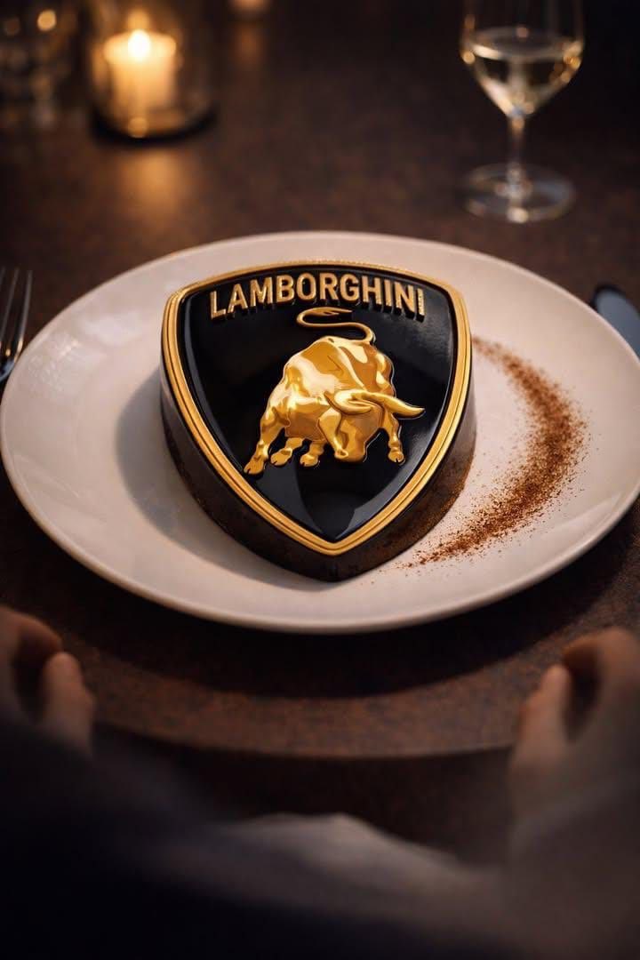 Fine-Dining Dessert Photography of a BMW Logo Mousse Cake 4