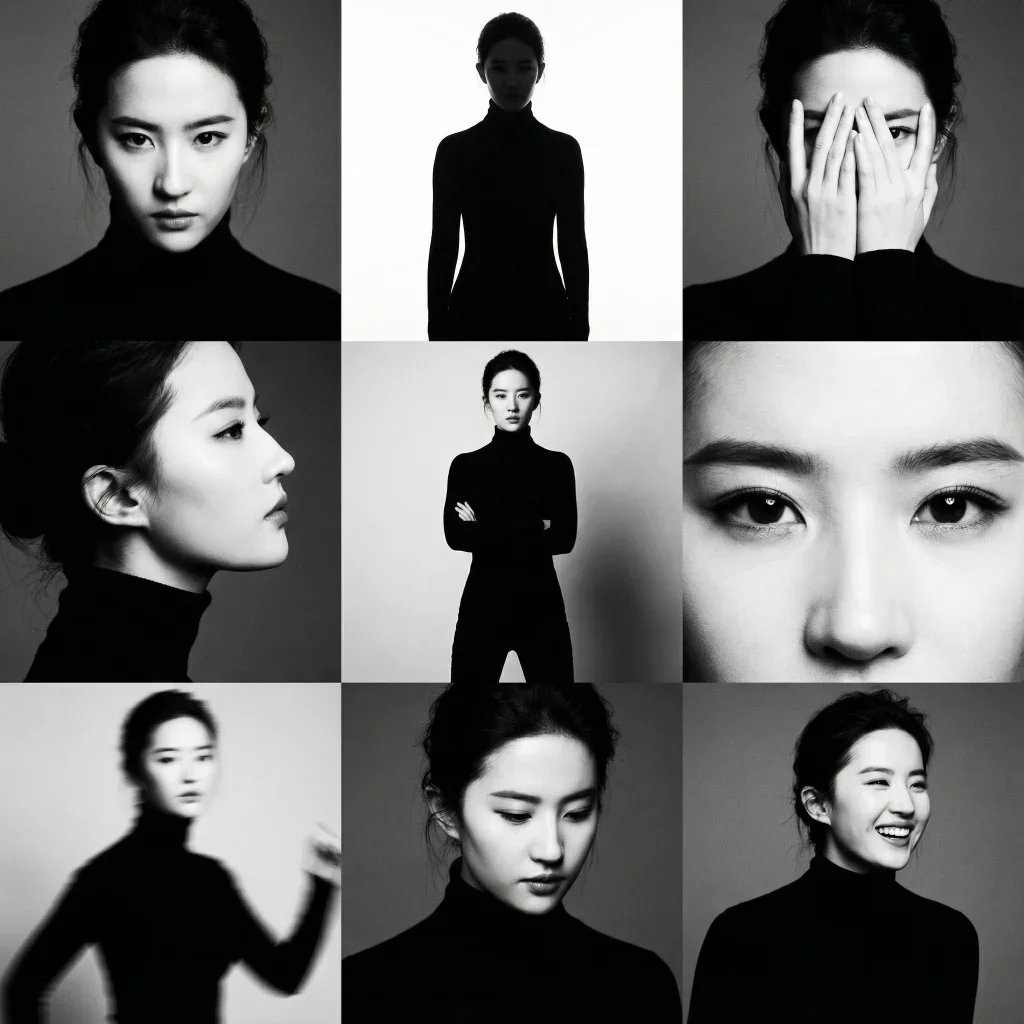 3x3 Black and White Photo Collage 1