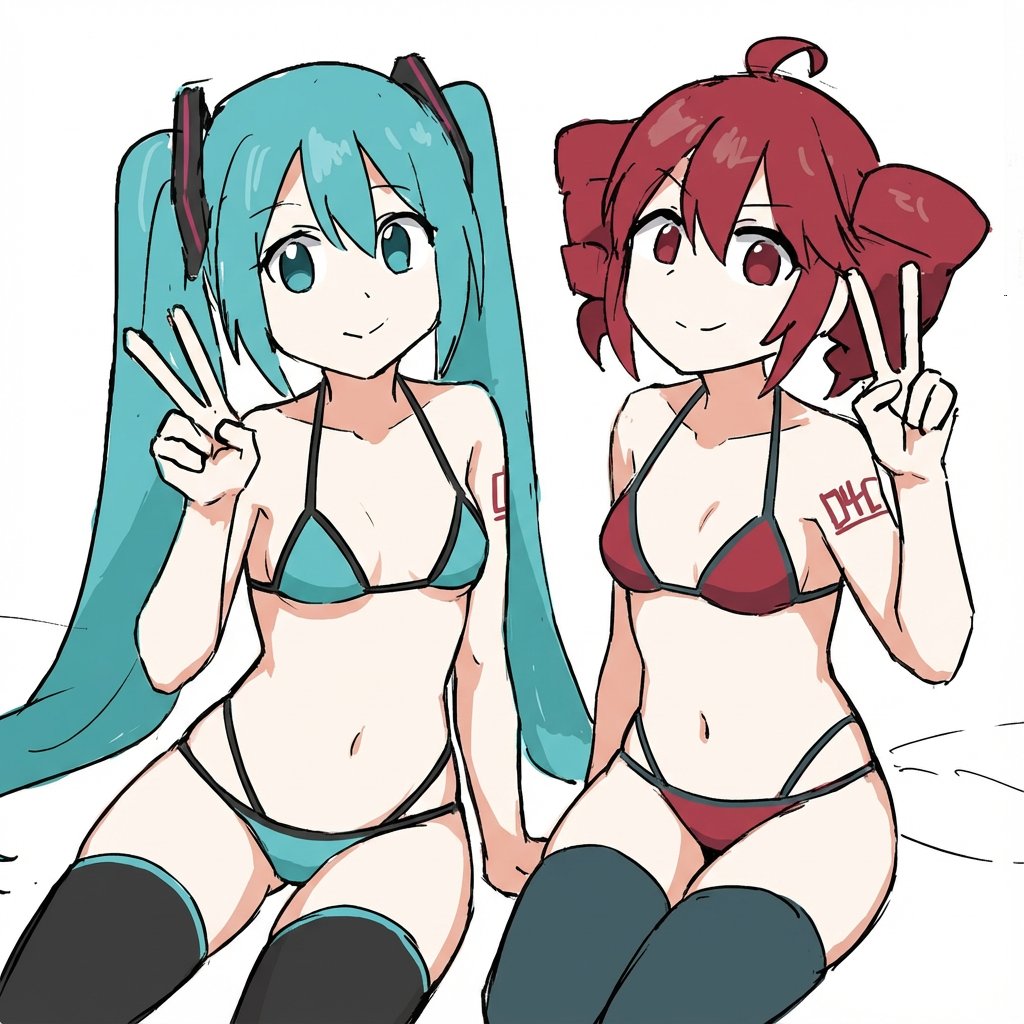 Anime Character Style Transfer to Bikini and Stockings 1