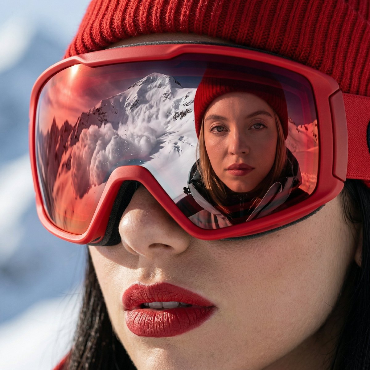 Alpine Thriller Fashion Close-up with Reflection 2
