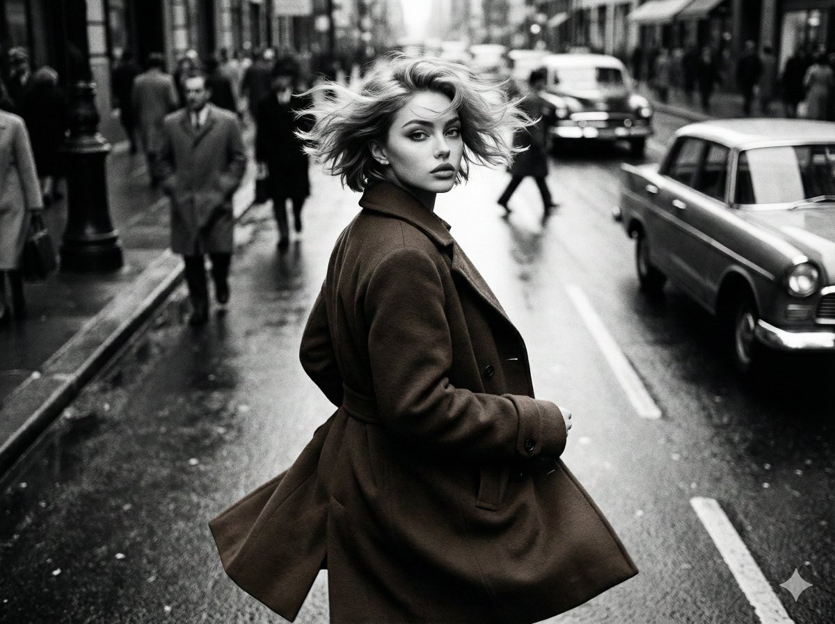 Black and White Cinematic Street Fashion 1