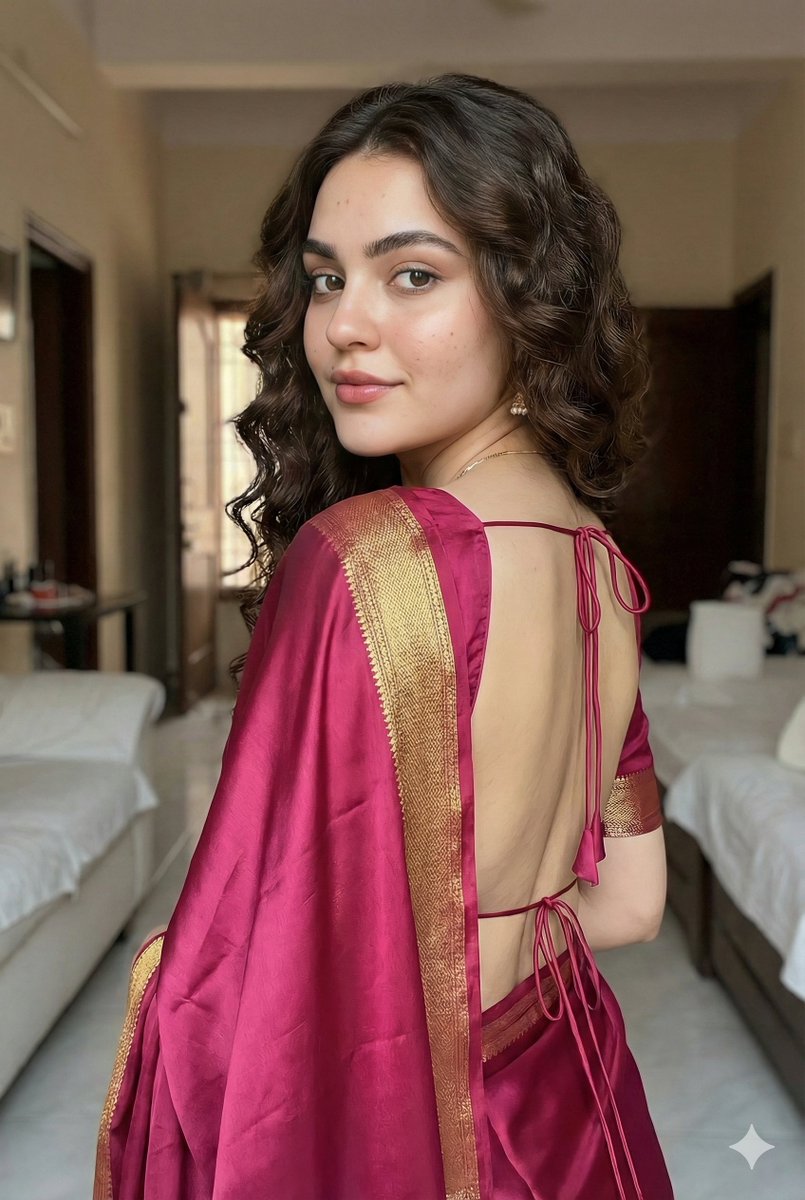 Ultra-Realistic South Asian Woman in Saree Portrait 2