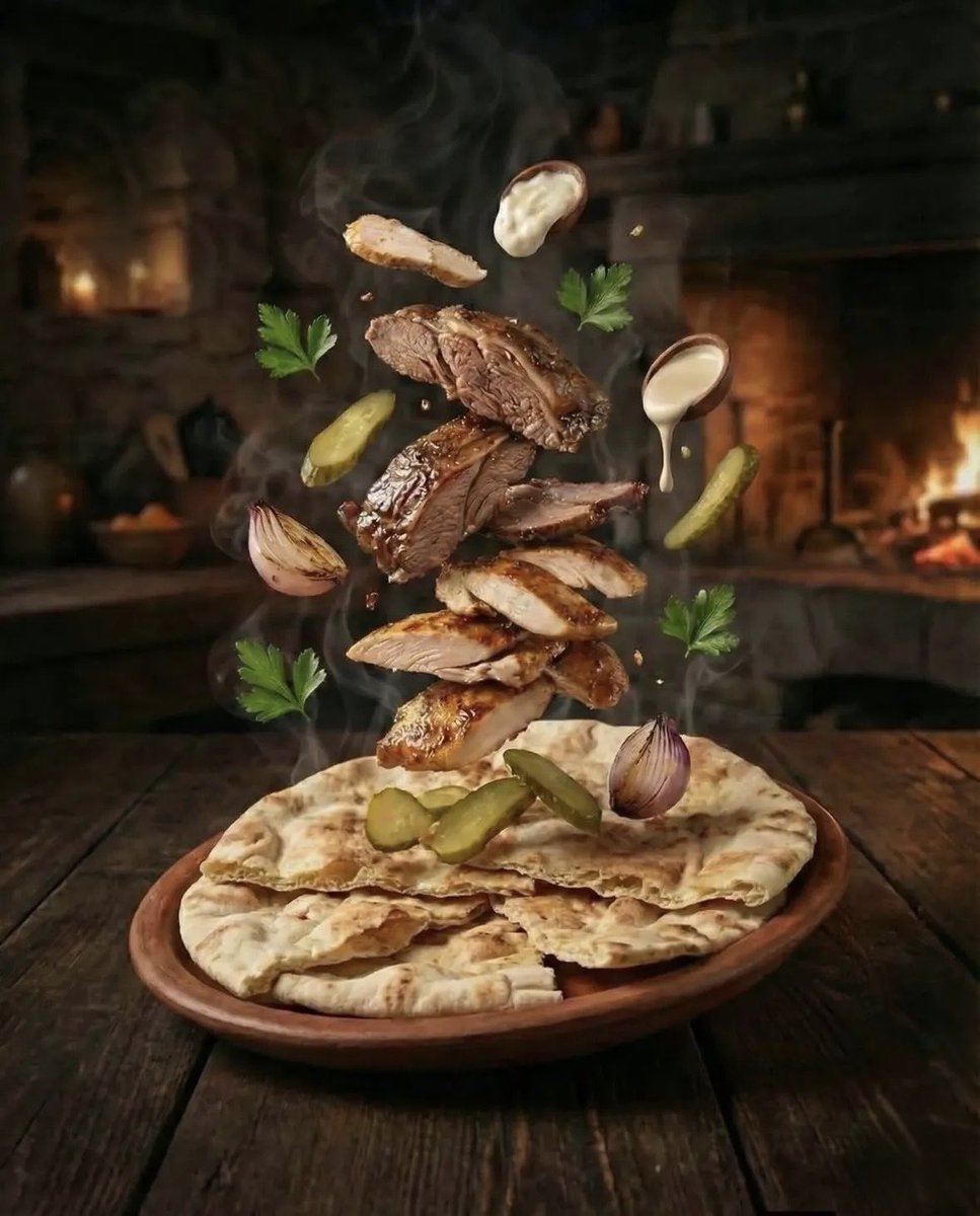 Hyper-realistic Deconstructed Middle Eastern Cuisine Prompt 2
