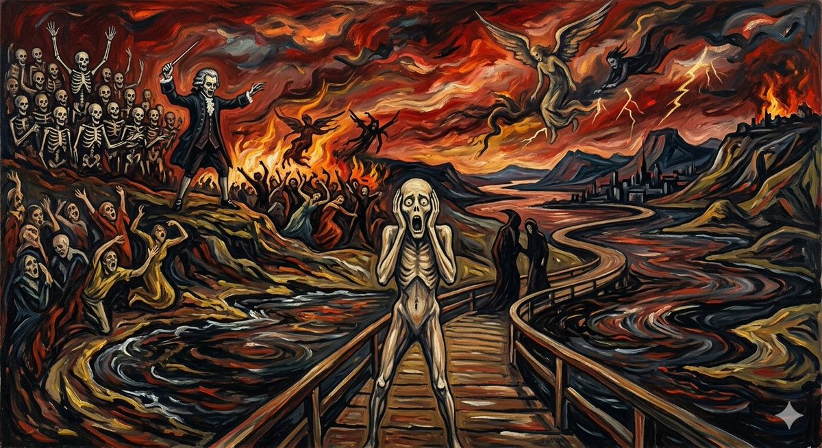 Mozart's Dies Irae in Munch's Scream Style