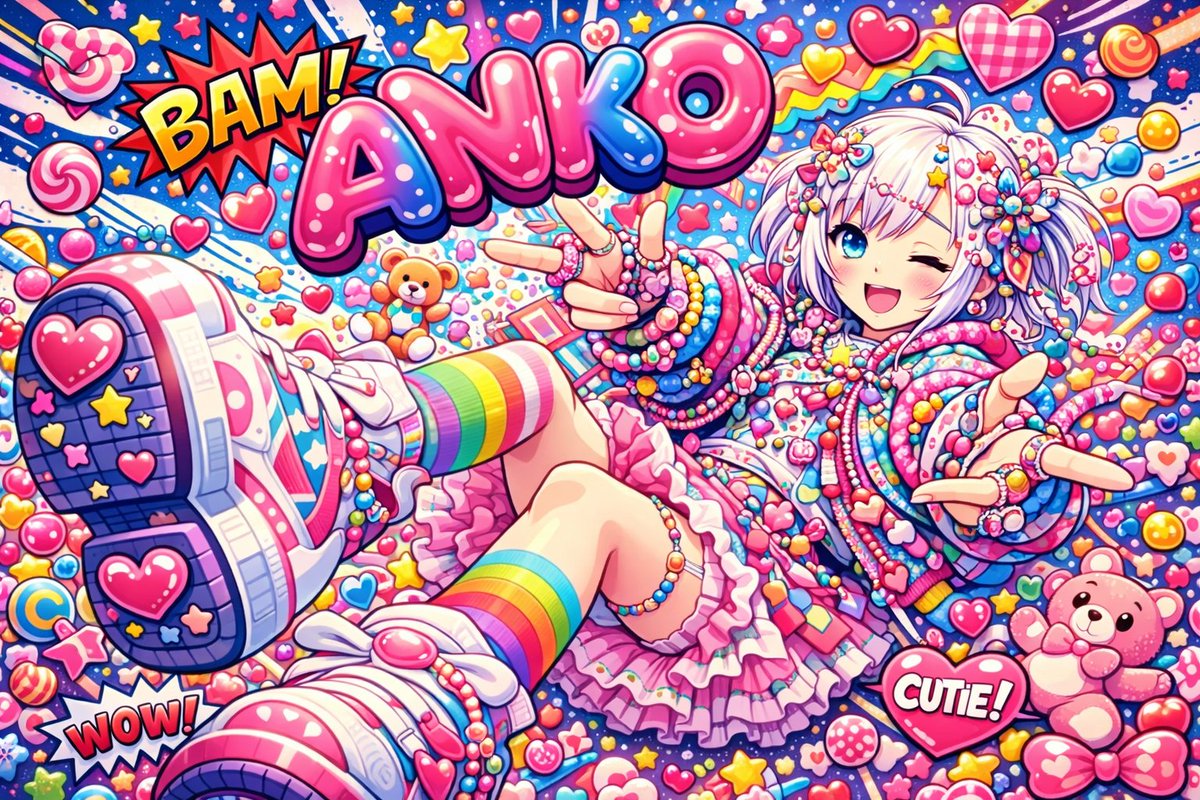 Harajuku Decora Pop Art Poster of Aniko 2