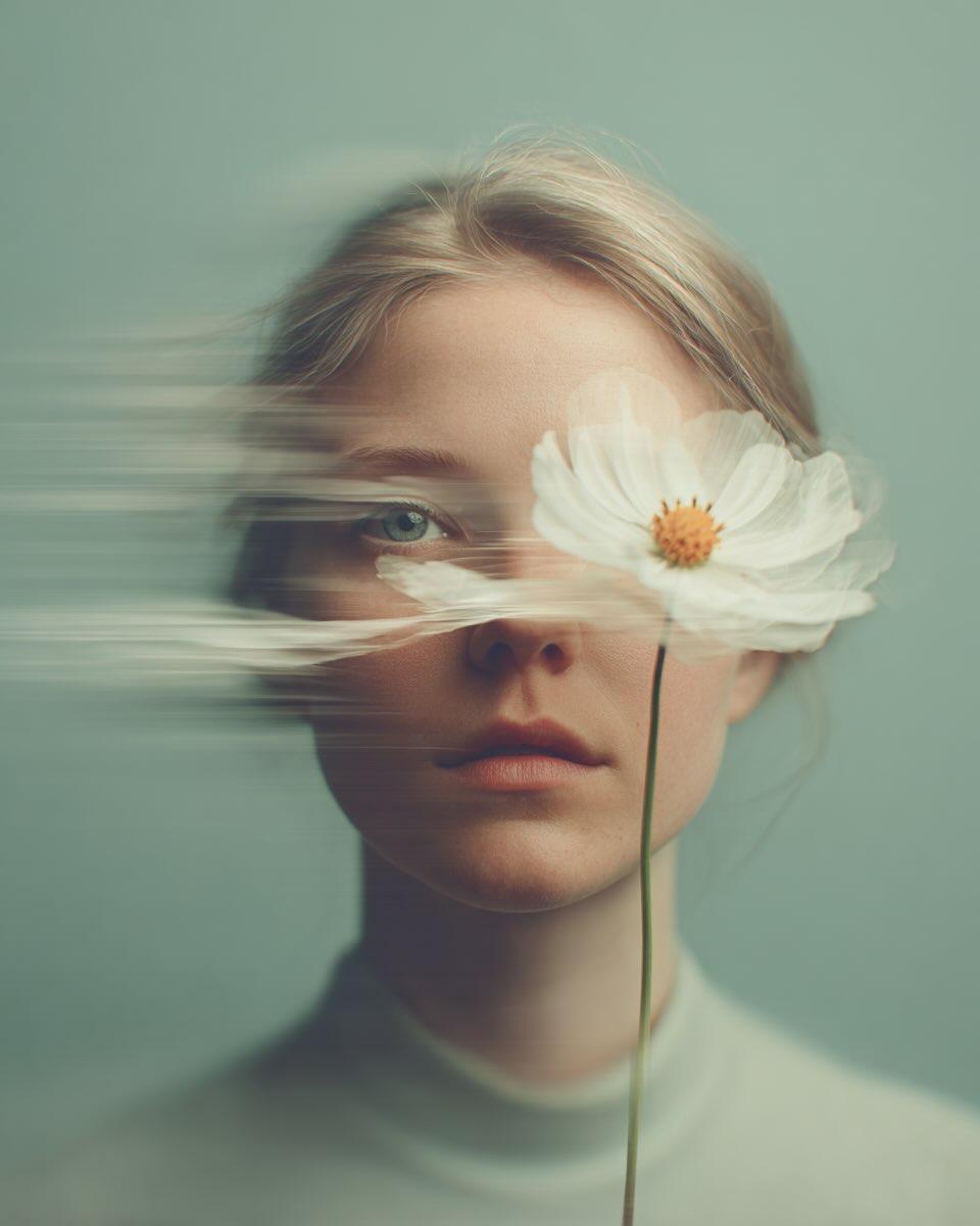 Dreamy Fine-Art Portrait with Double Exposure Effect 2
