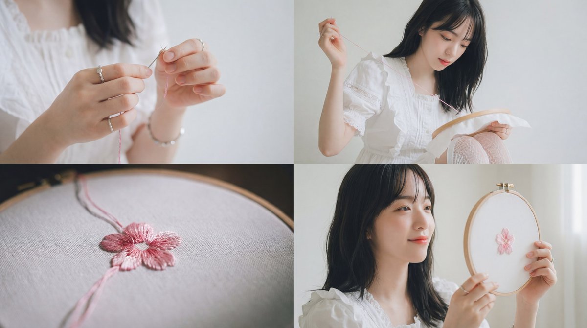 Cinematic Embroidery Scene Video