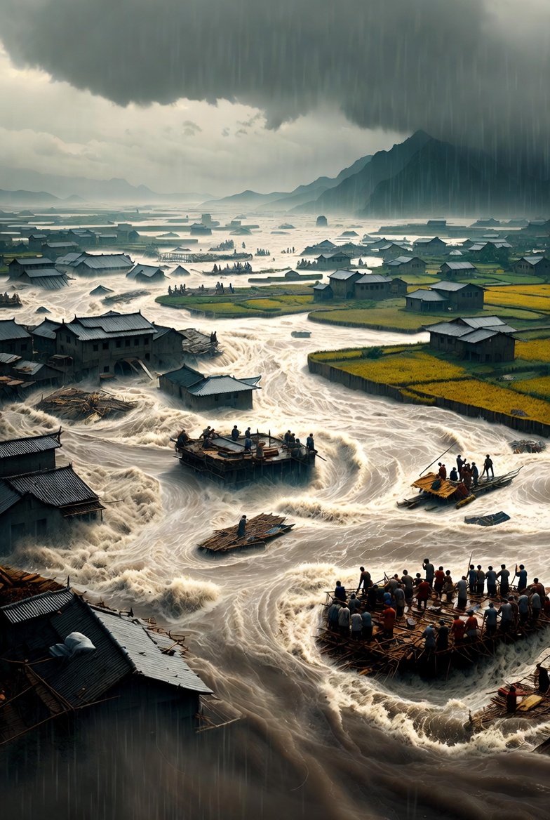 Historical Epic Scene: 1887 Yellow River Flood 4