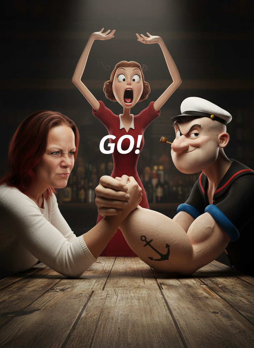 Image-to-Image Transformation: Arm Wrestling with Popeye 1