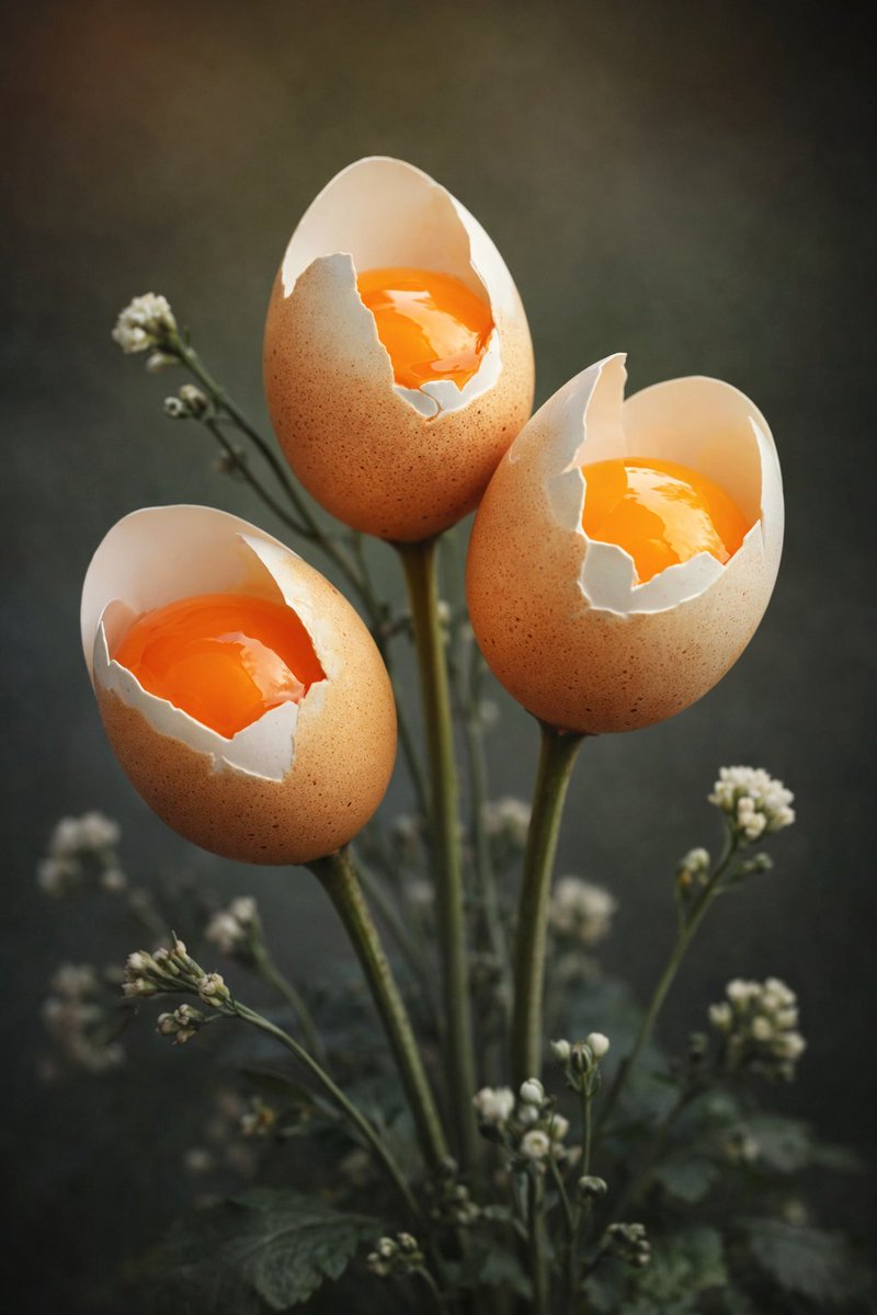 Surreal Miniature Egg Art Scene Prompt 2