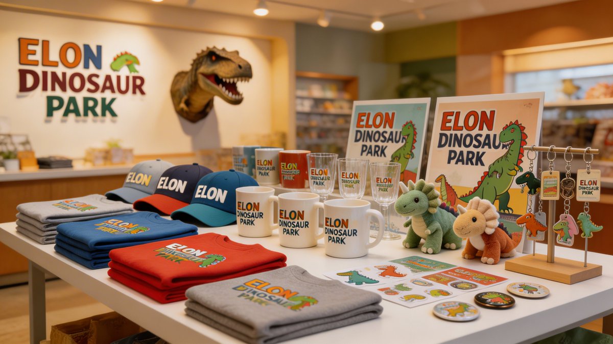 Dinosaur Park Gift Shop Merchandise Display 4