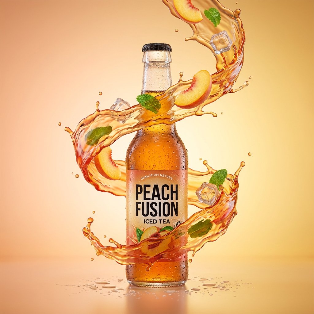 Hyper-Realistic Product Photography with Liquid Splash 1
