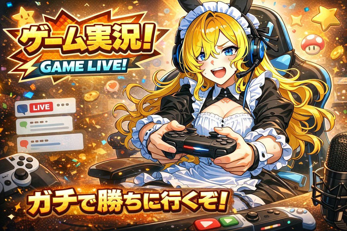 VTuber Gaming Thumbnail Creation Prompt 3