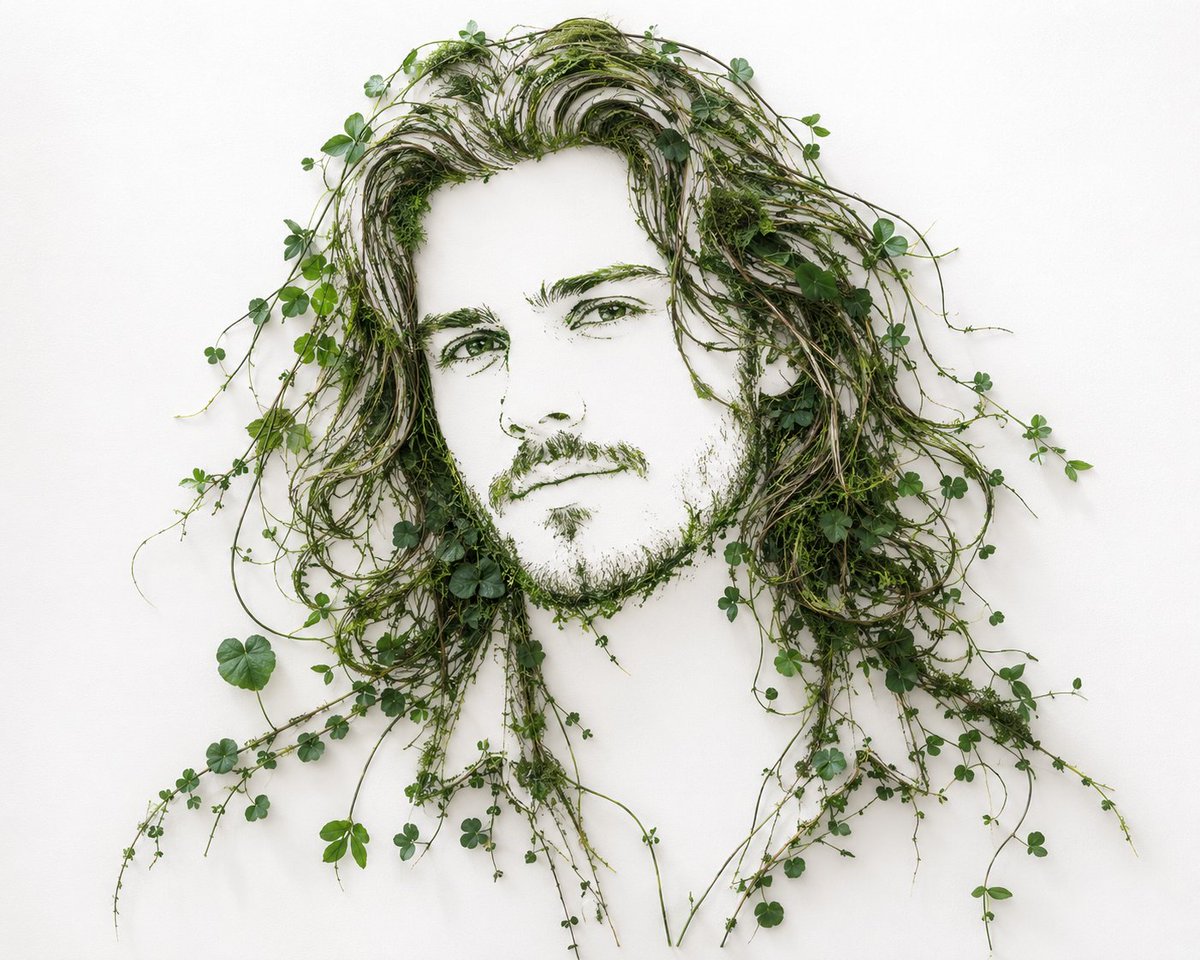 Minimalist Botanical Wall Art Portrait 2