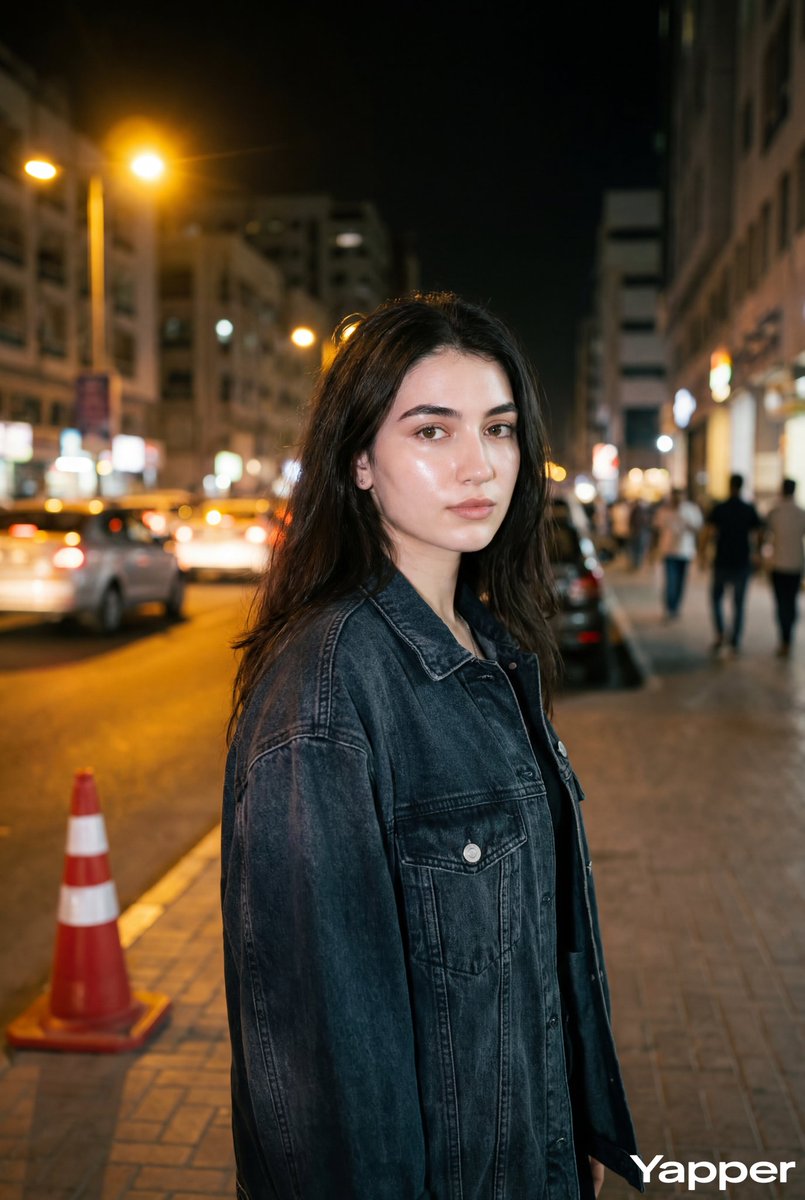 Night Street Portrait with Flash Prompt 1