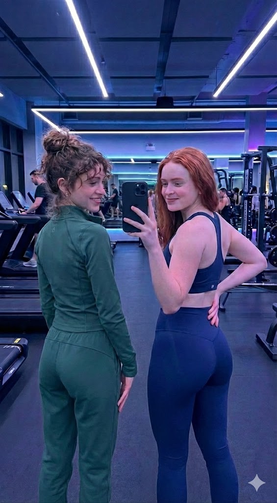 Celebrity Fitness Duo in High-End Gym 2