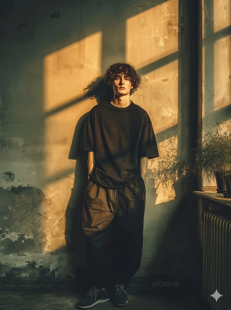 Dramatic Interior Fashion Portrait 1