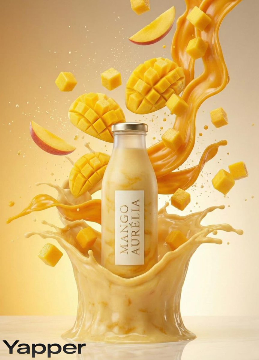 Luxury Mango Shake Splash Photography Prompt 1