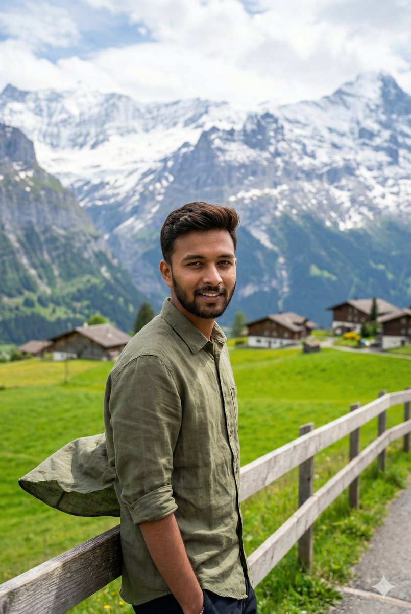 Serene Mountain Trail Portrait 1