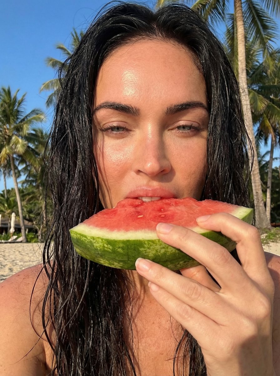 Outdoor Summer Watermelon Selfie (Detailed JSON) 3