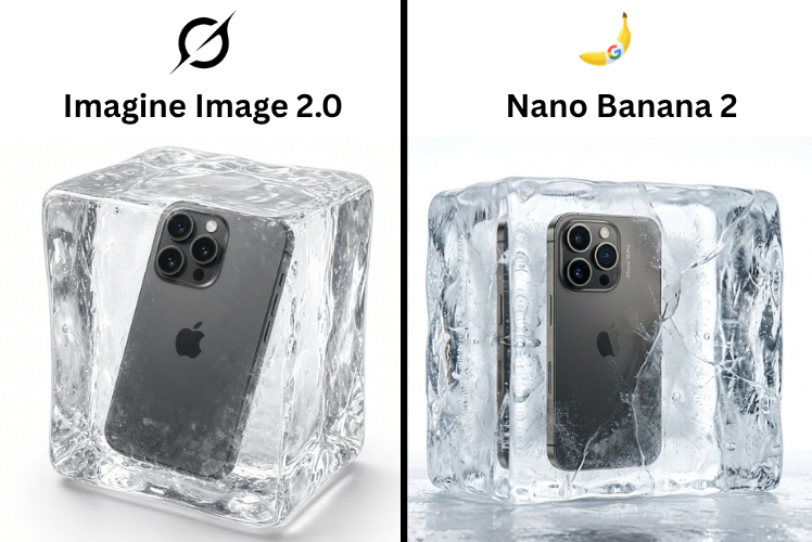 E-commerce Main Image - Product in Ice Cube Minimalist