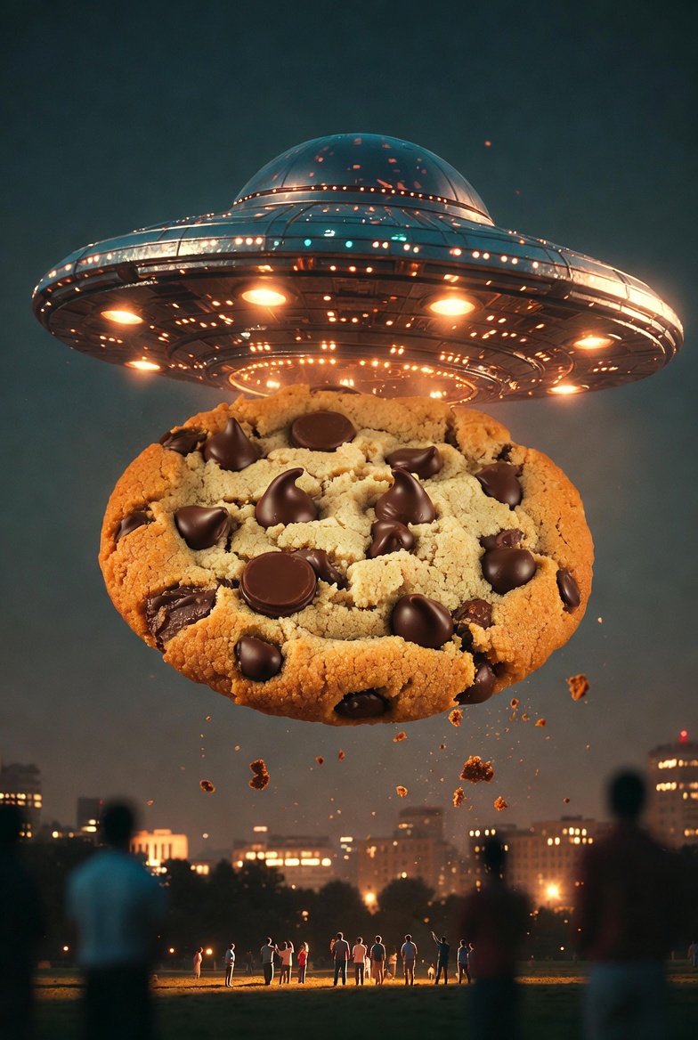 Sci-Fi Encounter with Giant Floating Cookie 1