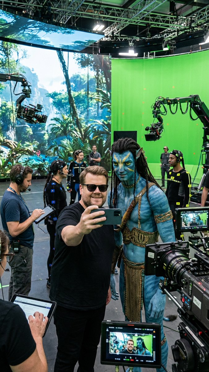 Behind-the-Scenes Selfie Identity Swap Prompt 1