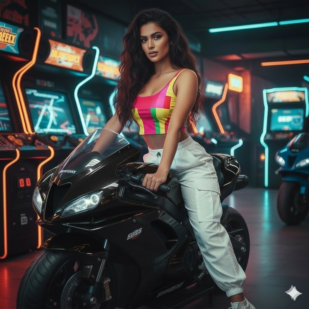 Arcade-Themed Celebrity Photo Shoot Scenarios 3
