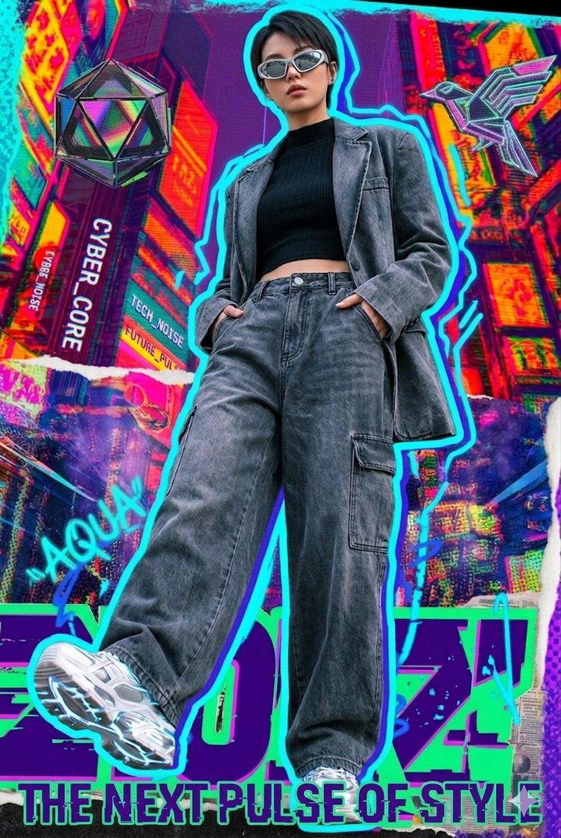 Y2K Cyberpunk Cyberpop Poster 2