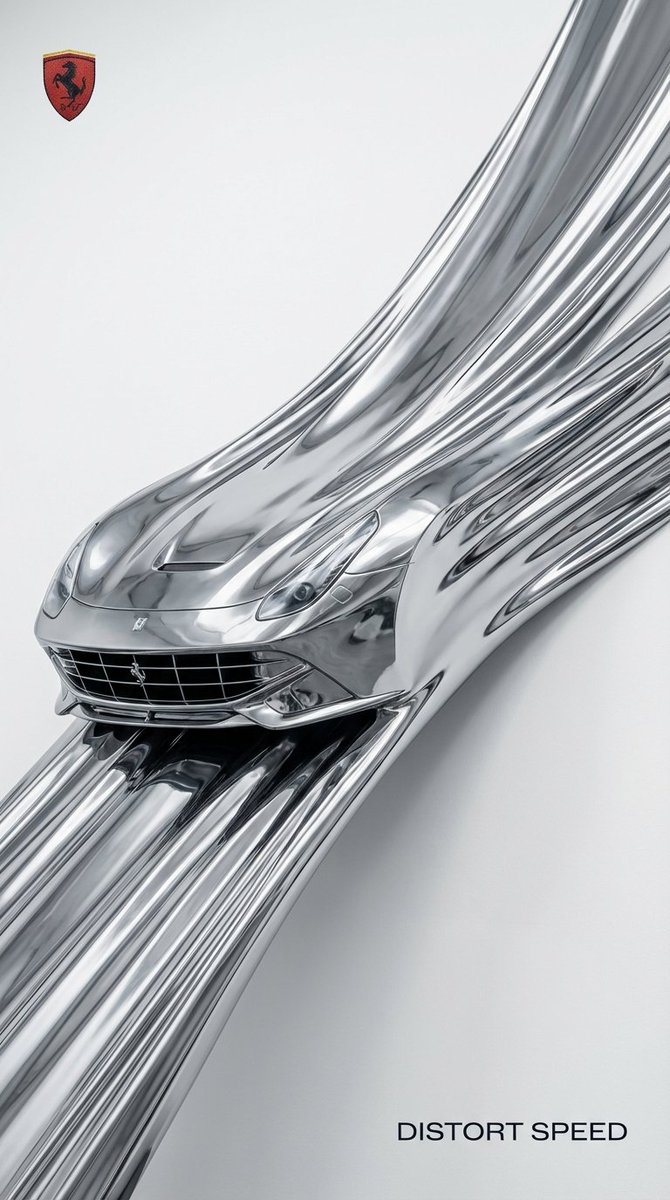 Surreal Minimalist Ferrari Print Ad 4