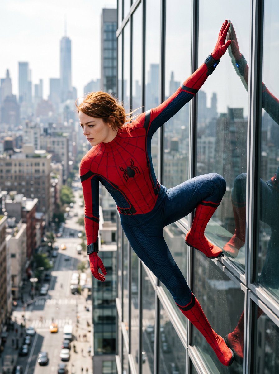 Spiderman Skyscraper Editorial Portrait 4