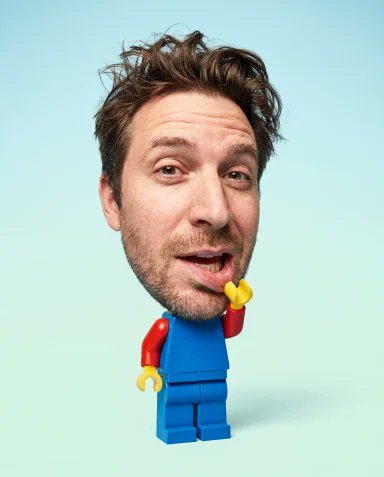 Surreal LEGO Minifigure Human Portrait 1