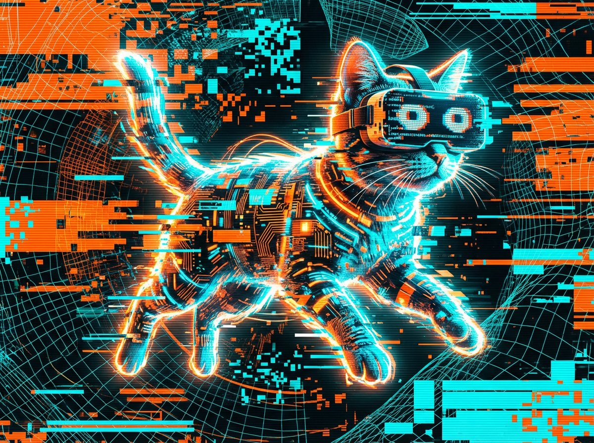 Cyber Cat Prompt Comparison 2