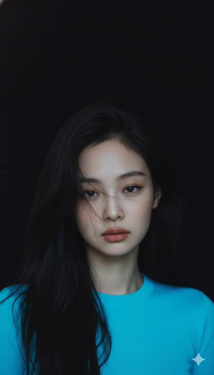 Moody Cinematic Portrait with Neon Blue Top 3