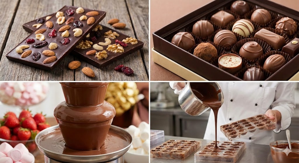 Gourmet Chocolate Collection 2x2 Grid 1