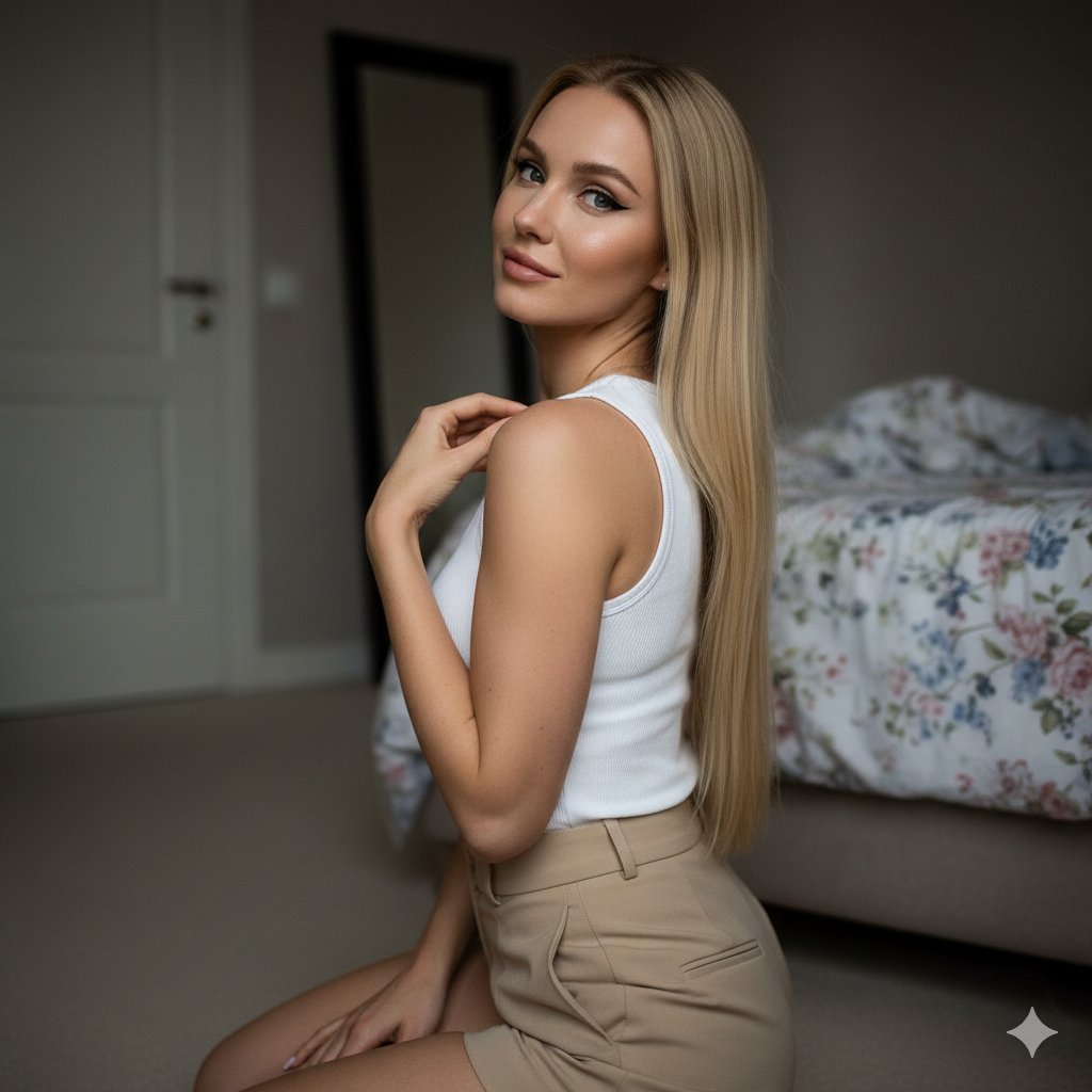 Moody Indoor Portrait of Polina Gagarina Prompt 1