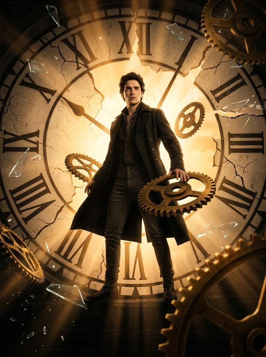 Cinematic Broken Clock Scene Portrait for Nano Banana 2 1