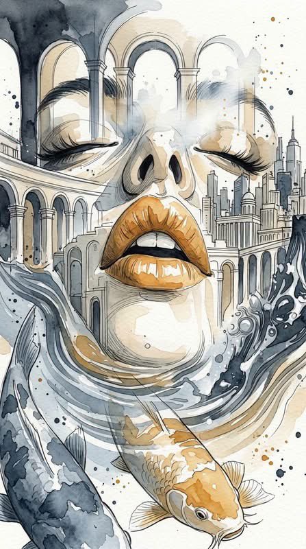 Architectural Watercolor Painting Prompt 2