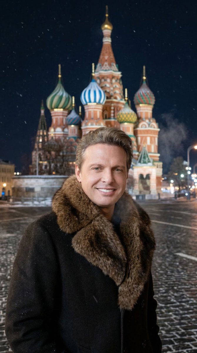 Luis Miguel as a Russian Man in Red Square 1