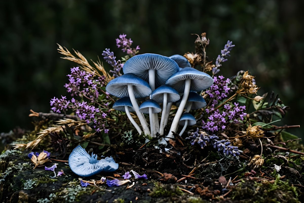 Mushroom Still Life Composition 1