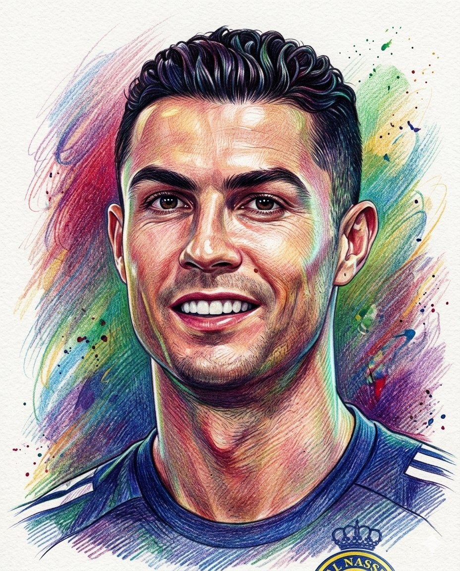 Realistic Colored Pencil Portrait 1