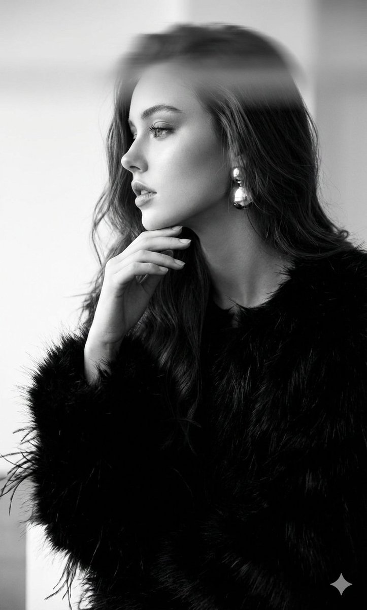 Black-and-White Surreal Editorial Portrait 1