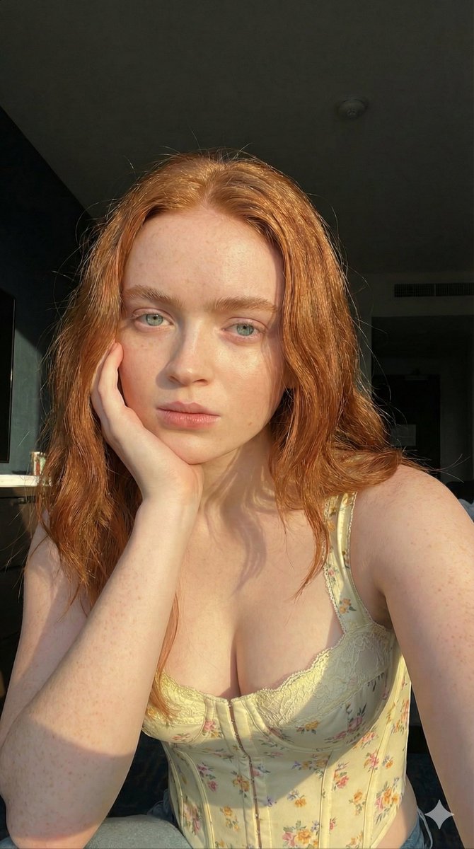 Golden Hour Freckled Portrait 6