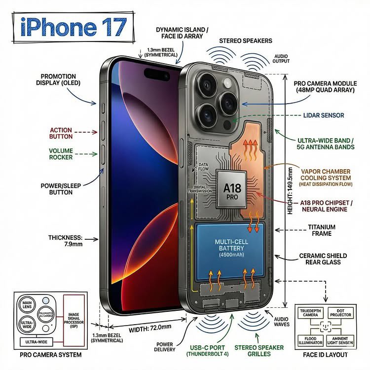 Technical Infographic Overlay on a Photorealistic Object 3