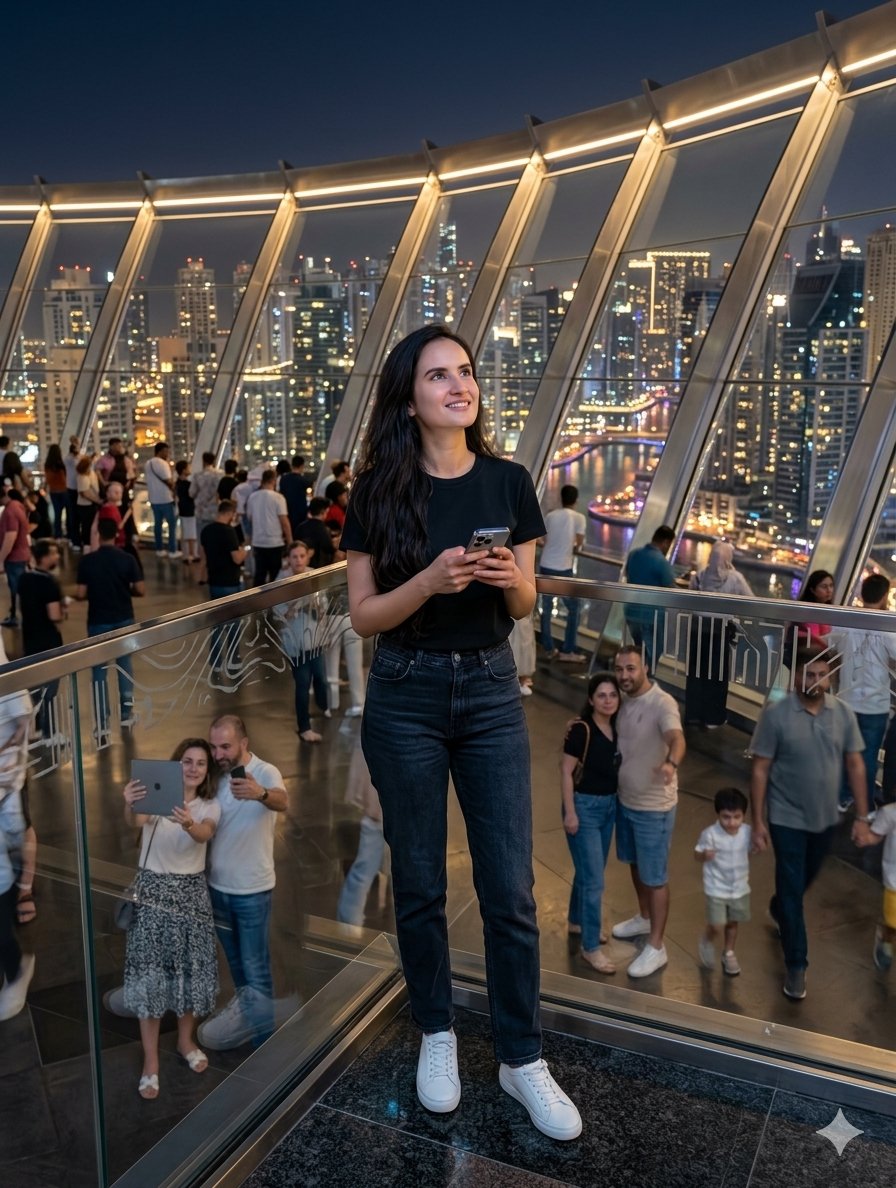 Modern Observation Deck Skyline Portrait 1