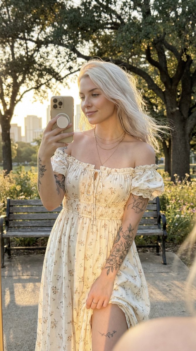 Golden Hour Outdoor Lifestyle Portrait Prompt 2