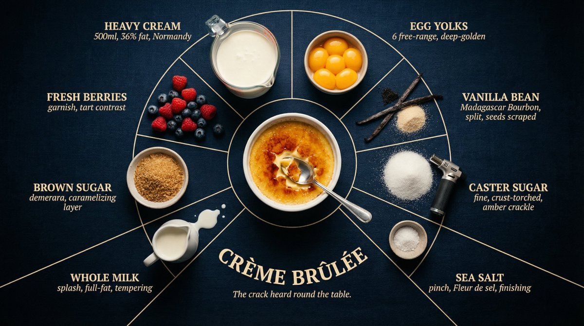 Luxury Cookbook Ingredient Flat Lay Infographic 3