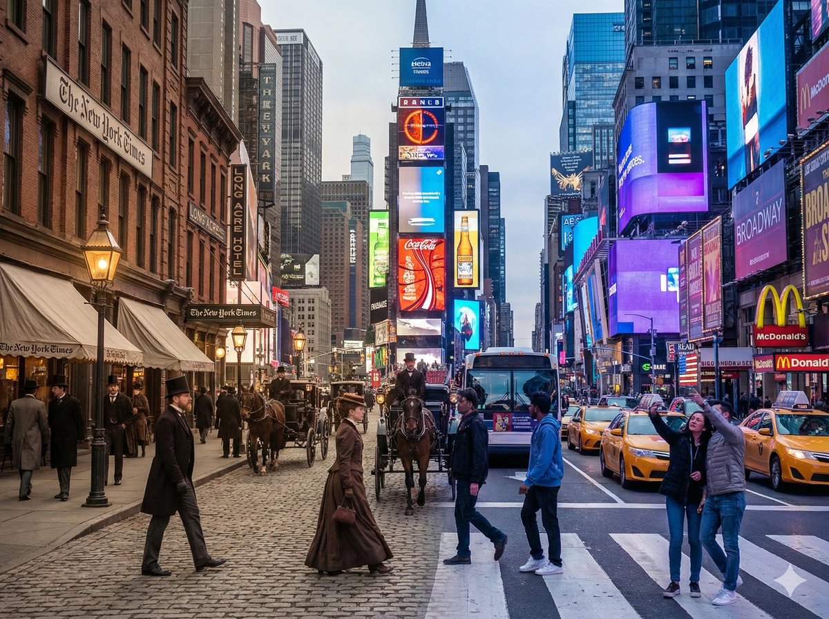 Times Square Time-Blend Split-Screen 1